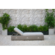 ALAND COLLECTION - Novo design PE Wicker rattan Outdoor Double Daybed